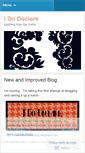 Mobile Screenshot of idodeclare.wordpress.com