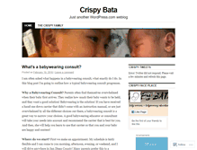 Tablet Screenshot of crispybata.wordpress.com