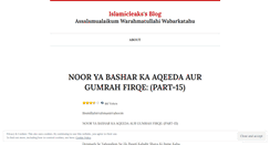 Desktop Screenshot of islamicleaks.wordpress.com