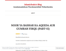 Tablet Screenshot of islamicleaks.wordpress.com