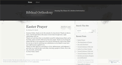 Desktop Screenshot of biblicalorthodoxy.wordpress.com