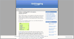 Desktop Screenshot of idoblogging.wordpress.com