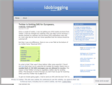 Tablet Screenshot of idoblogging.wordpress.com