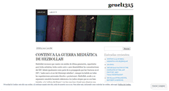 Desktop Screenshot of geuel1315.wordpress.com