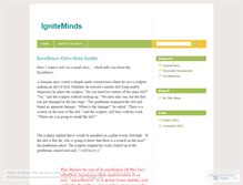 Tablet Screenshot of igniteminds.wordpress.com