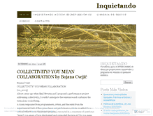 Tablet Screenshot of inquietando.wordpress.com