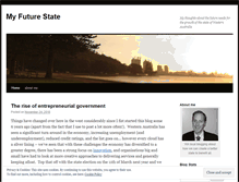 Tablet Screenshot of myfuturestate.wordpress.com