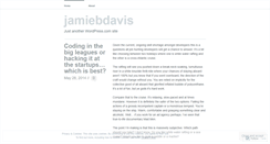 Desktop Screenshot of jamiebdavis.wordpress.com