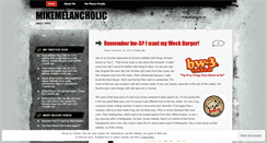 Desktop Screenshot of mikemelancholic.wordpress.com