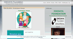 Desktop Screenshot of dikdaya.wordpress.com