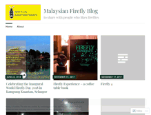 Tablet Screenshot of malaysianfireflies.wordpress.com