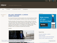 Tablet Screenshot of nbjour.wordpress.com