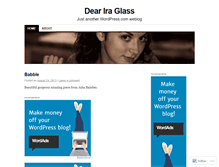 Tablet Screenshot of deariraglass.wordpress.com