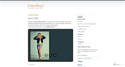 Desktop Screenshot of annarosemk.wordpress.com