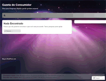 Tablet Screenshot of gazetadoconsumidor.wordpress.com