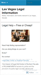 Mobile Screenshot of lvlegal.wordpress.com