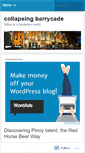 Mobile Screenshot of collapsingbarrycade.wordpress.com