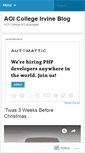 Mobile Screenshot of aoicollegeirvine.wordpress.com