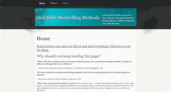 Desktop Screenshot of biblestorytelling.wordpress.com