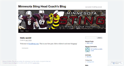 Desktop Screenshot of mnstingheadcoach.wordpress.com