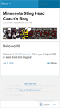 Mobile Screenshot of mnstingheadcoach.wordpress.com