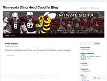 Tablet Screenshot of mnstingheadcoach.wordpress.com