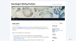 Desktop Screenshot of amyenglewritingportfolio.wordpress.com