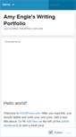 Mobile Screenshot of amyenglewritingportfolio.wordpress.com