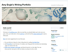 Tablet Screenshot of amyenglewritingportfolio.wordpress.com
