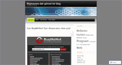Desktop Screenshot of bilgisayaradair.wordpress.com