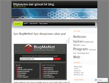 Tablet Screenshot of bilgisayaradair.wordpress.com