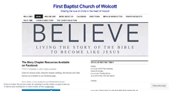 Desktop Screenshot of firstbaptistwolcott.wordpress.com