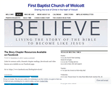 Tablet Screenshot of firstbaptistwolcott.wordpress.com