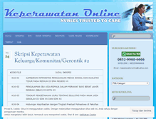 Tablet Screenshot of keperawatanonline.wordpress.com