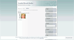 Desktop Screenshot of loadedbrushstudio.wordpress.com