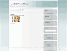 Tablet Screenshot of loadedbrushstudio.wordpress.com