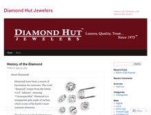Tablet Screenshot of diamondhutjewelers.wordpress.com
