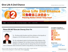 Tablet Screenshot of givelife2ndchance.wordpress.com