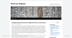 Desktop Screenshot of giochiperragazze1.wordpress.com