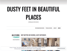 Tablet Screenshot of dustyfeetinbeautifulplaces.wordpress.com
