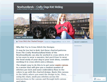 Tablet Screenshot of newfoundlandscraftydogsknit.wordpress.com