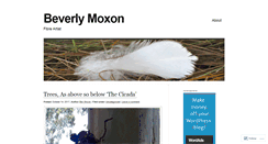 Desktop Screenshot of beverlymoxon.wordpress.com