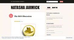 Desktop Screenshot of natashajarmick.wordpress.com