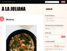 Tablet Screenshot of alajuliana.wordpress.com