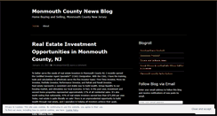 Desktop Screenshot of monmouthcountynews.wordpress.com