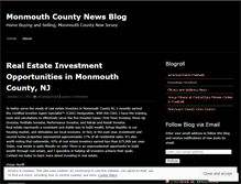 Tablet Screenshot of monmouthcountynews.wordpress.com