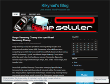 Tablet Screenshot of kikynad.wordpress.com