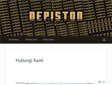 Tablet Screenshot of depiston.wordpress.com