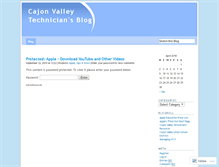 Tablet Screenshot of cajonvalley.wordpress.com