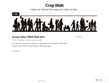 Tablet Screenshot of cropwalk.wordpress.com